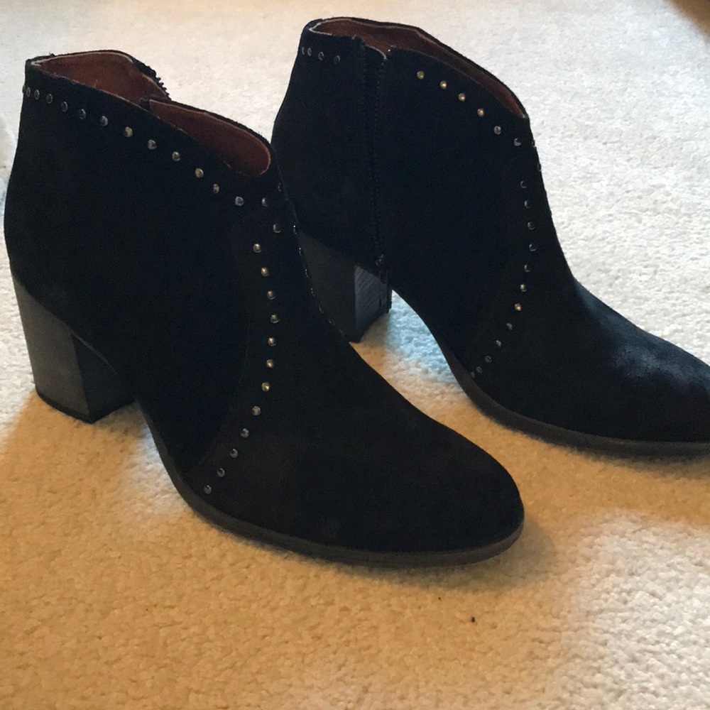 Frye Black Short Leather Boots Size 10M